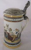 Early 20th century Villeroy & Boch Mettlach tavern German beer stein, marked 1146 H 18 cm