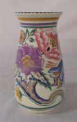 Poole Pottery vase shape number 597 decorated by Myrtle Bond H 22 cm (small chip to underside) c.