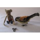 Clockwork mouse and bird