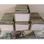 4 boxes of large format postcards inc Europe, illustrations and greetings (approximately 3000