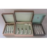 Boxed and unused Ted Baker Portmeirion Rosie Lee set of teaspoons and cheese set together with a