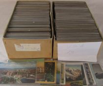 2 boxes of topographical postcards relating to the USA (approximately 1000 cards)