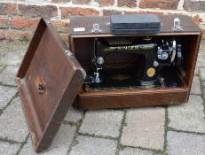 Cased Singer sewing machine