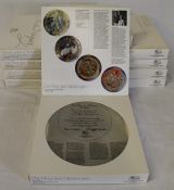 Set of 10 boxed collectors plates  - Famous Works of Richard Wagner on Hutschenreuther porcelain