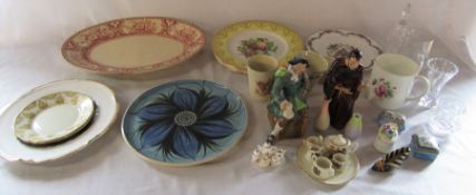 Selection of ceramics and glassware inc Royal Crown Derby, Spode, Coalport and miniature tea sets