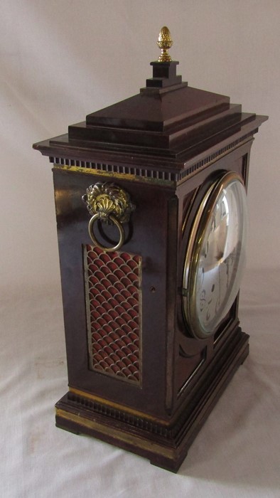 Late 19th century German bracket clock by Winterhalder & Hoffmeier H 50 cm - Image 3 of 6