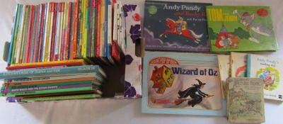 Various vintage children's books inc Ladybird, pop up inc Andy Pandy and Wizard of Oz & R