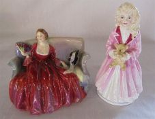 Royal Doulton figurines - Faith HN 3415 and Sweet & Twenty HN 1298