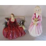 Royal Doulton figurines - Faith HN 3415 and Sweet & Twenty HN 1298