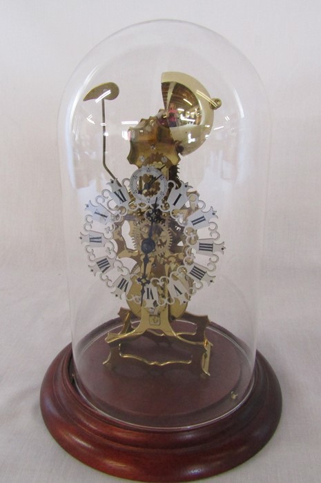 German skeleton clock marked AJK H 29 cm