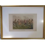Henry Alken (1785-1851) late 19th century lithograph entitled 'A prize fight' (bare knuckle