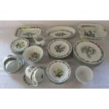 Royal Worcester 'Worcester Herbs' part dinner / tea service