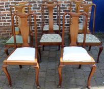 Harlequin set of 8 Queen Anne style dining chairs (2+2+4)