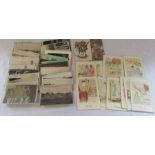 Selection of Lincolnshire Postcards and Carl Anderson 'Henry' cards