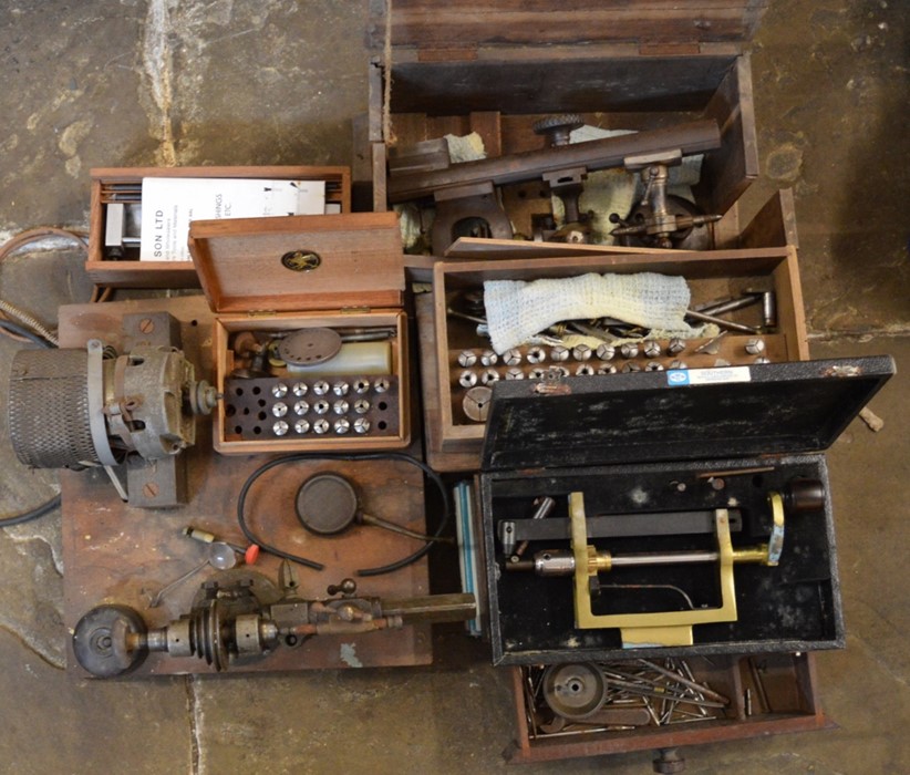 Various watch & clock repairers' tools