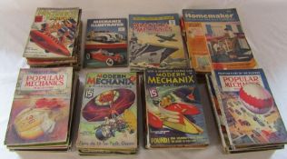 Popular Mechanics magazines from the 1938, 1939 and 1963, Modern Mechanics magazines from 1935, 1936
