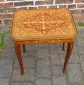 Inlaid sewing table (musical mechanism not working)
