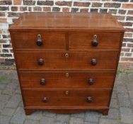 Late Georgian / early Victorian mahogany chest of drawers