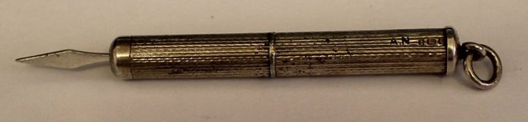 Silver retracting toothpick Birmingham 1979