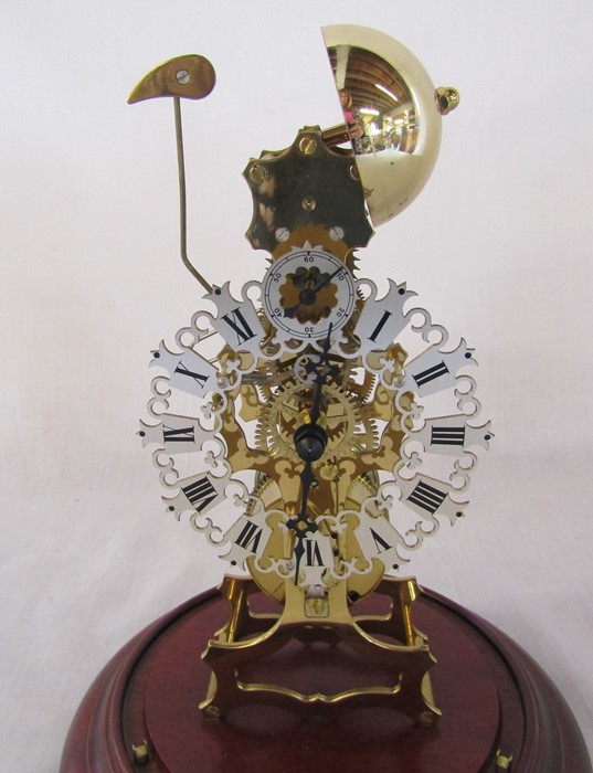 German skeleton clock marked AJK H 29 cm - Image 2 of 3