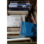 Box of books including Lincolnshire
