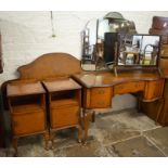 Matching dressing table, bed head, 2 bedside cabinets & additional dressing table mirror