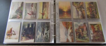 Album of Raphael Tuck postcards, sorted by series, dating from early 1900s onwards approximately 504