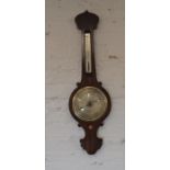 Victorian mahogany onion top barometer