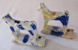 2 ceramic dog whistles possibly Yorkshire