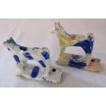 2 ceramic dog whistles possibly Yorkshire