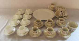 Wedgwood part coffee sets - Oceanside and Roseberry