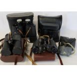 5 sets of binoculars including Pentax, Regent & Carl Zeiss Jena