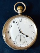 Early 20th century  silver case Zenith pocket watch stamped 925