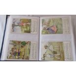 Postcard album containing approximately 200 cards relating to children, featuring scenes of