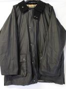 New large gents Burberry wax jacket & hood, chest 55"