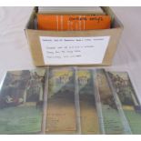 Box containing complete sets of Bamforth Song and Hymn postcards (complete sets 2, 3 and 4) dating