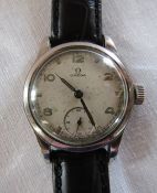 Vintage Omega gents watch with replacement leather strap