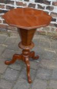 Victorian octagonal sewing table
