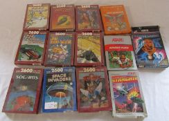 13 Atari 2600 video games etc (some sealed)  inc Galaxian, Space Invaders, Jr Pac-man, Sprint