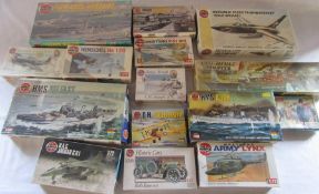 Quantity of Airfix model kits inc Tirpitz, HMS Belfast, HMS Ajax & Falklands warships