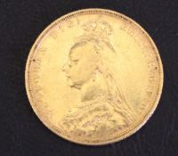 Victorian gold full sovereign 1893