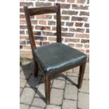 BR Southern Railway waiting room chair with Waterloo label c1940/50s