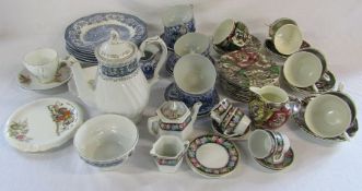 Selection of part tea services etc inc Myott (some af)