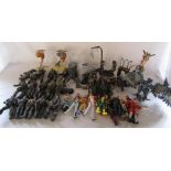 Selection of fantasy / gaming action figures inc Gears of War and Final Fantasy