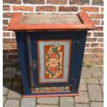 French painted wall cupboard