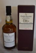 Glen Elgin Speyside single malt pot still whisky aged 12 years 43% vol. 70cl