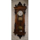 Vienna regulator wall clock 'Babos Sandor Klausenburg' Ht 125cm