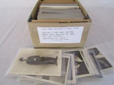 Box of postcards and photo cards relating to movie stars from the silent movie era onwards inc