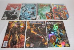4 signed comics & 3 other limited series comics with certificates of authenticity:- Uncanny X-Men #