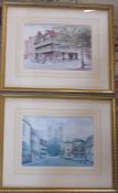 Two framed prints of Lincoln 55 cm x 46 cm